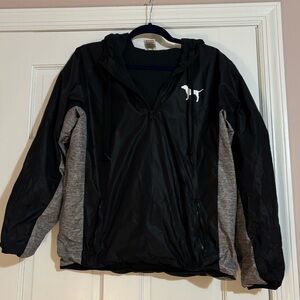 PINK Victoria's Secret Black and Gray windbreaker